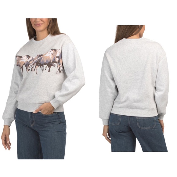 LAZY SUNDAY Horse Printed Sweatshirt - Picture 5 of 5